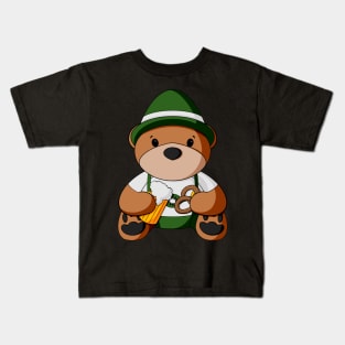 Boy Oktoberfest Teddy Bear Kids T-Shirt